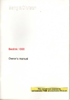 Bang & Olufsen - Beolink_1000-Owners-Manual